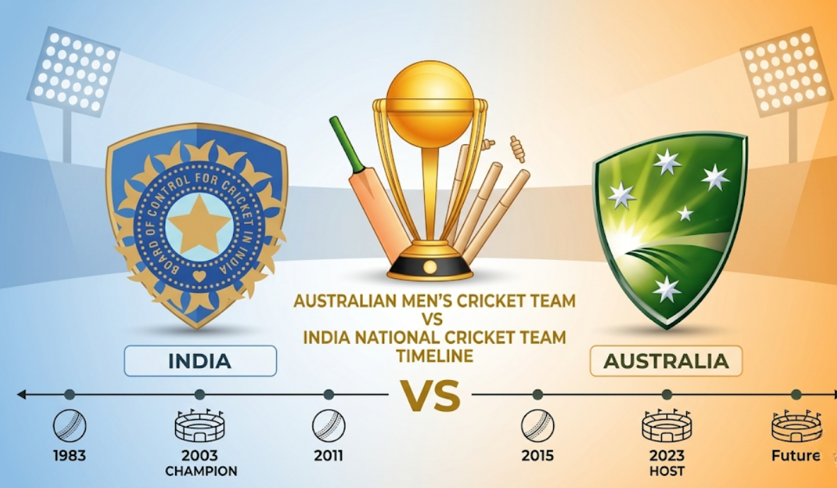 Australian Men’s Cricket Team vs India National Cricket Team Timeline