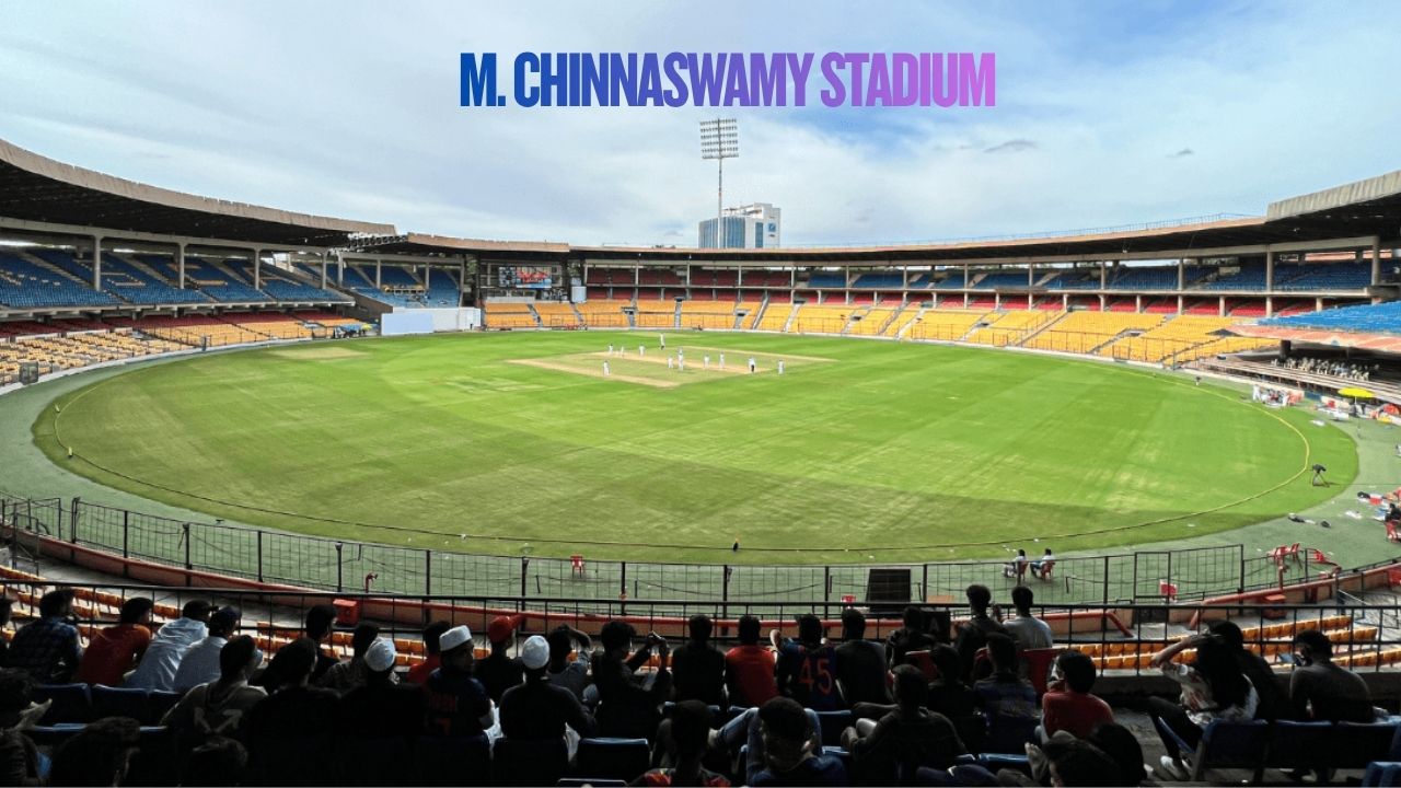 M. Chinnaswamy Stadium in Bengaluru during an IPL match.