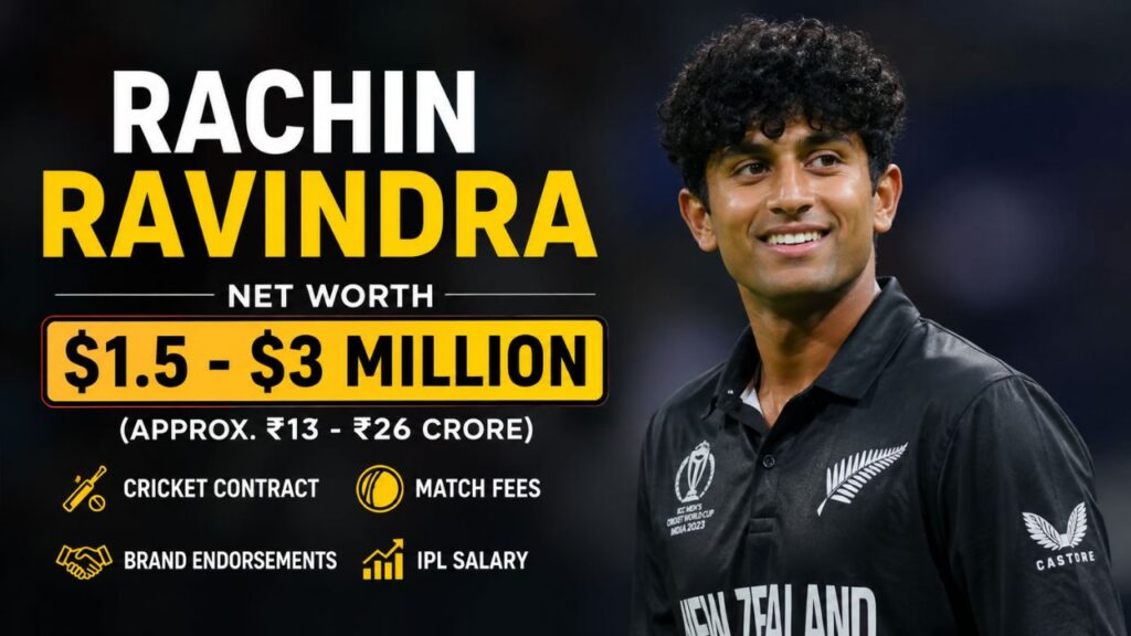 Rachin Ravindra Net Worth
