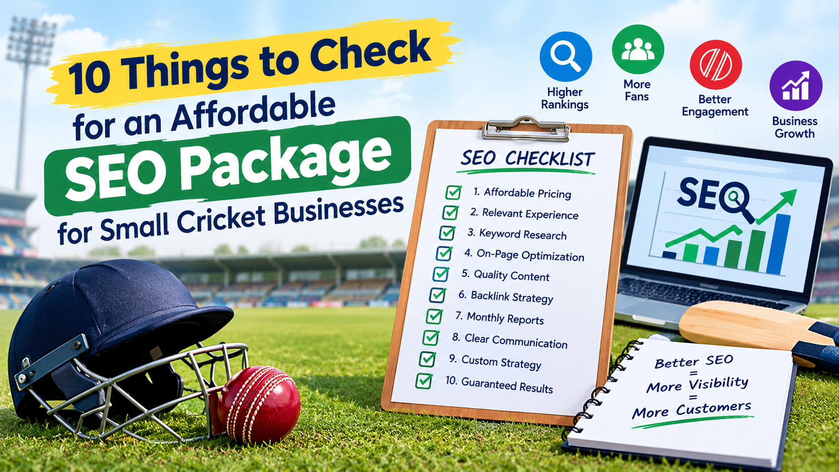 10 Things to Check for an Affordable SEO Package for Small Cricket Businesses