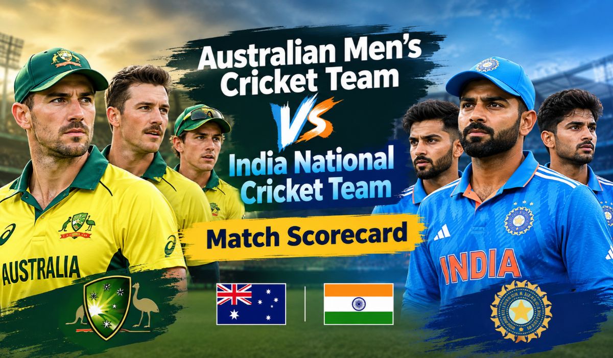 Australian Men’s Cricket Team vs India National Cricket Team Match Scorecard