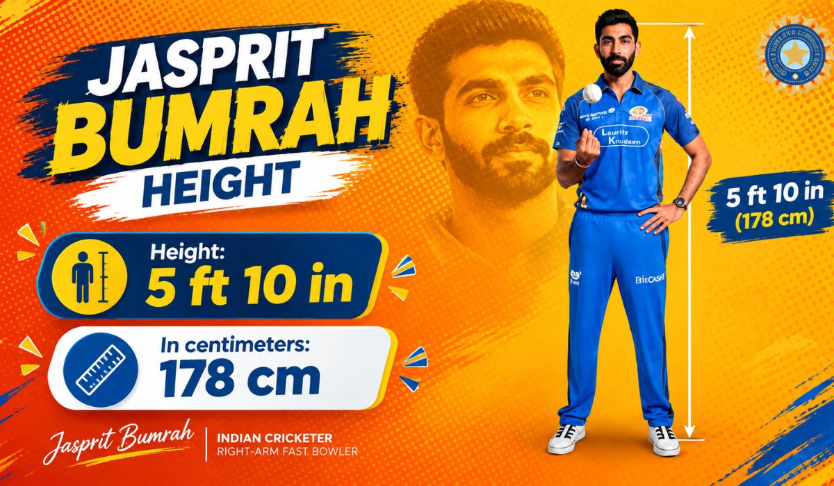 Jasprit Bumrah Height in Feet: Height, Weight, Age & Jersey Number